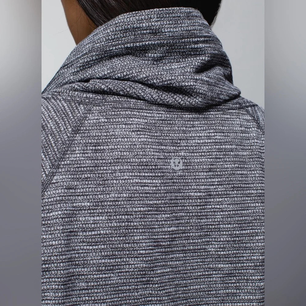 Lululemon Healthy Heart Pullover-Coco Pique Black Sz 6 - Picture 6 of 8
